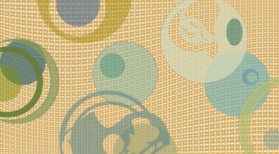 重なり合う抽象的な円 作： 