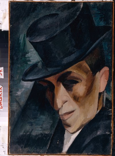 帽子をかぶった男の肖像 作： Aleksandr Aleksandrovich Osmerkin