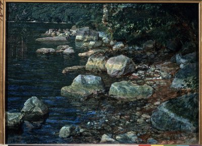 「イタリア、パラッツォーロの水と石」 急流。 Alexander Ivanov (1806-1858) による絵画 1845 State Tretyakov Gallery、モスクワ 作： Aleksandr Andreevich Ivanov