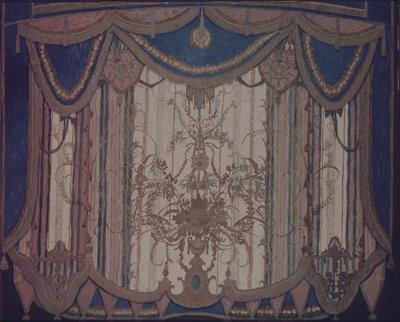 劇場演劇のためのカーテンのデザインM.レルモントフ作の仮面舞踏会、1917年 作： Aleksandr Jakovlevic Golovin