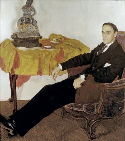 ミハイル・イワノビッチ・テレシチェンコの肖像1886-1956、1911-1914 作： Aleksandr Jakovlevic Golovin