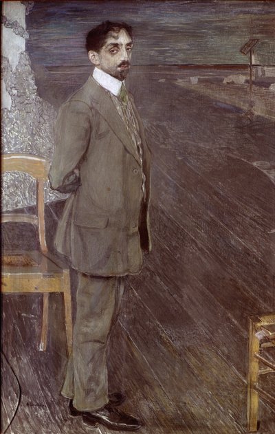 ミハイルクズミンの肖像、1910年（キャンバスにテンペラとパステル） 作： Aleksandr Jakovlevic Golovin