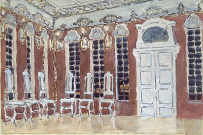 オペラの舞台デザイン、A。コレシェンコ作のアイスハウス、1900年 作： Aleksandr Jakovlevic Golovin
