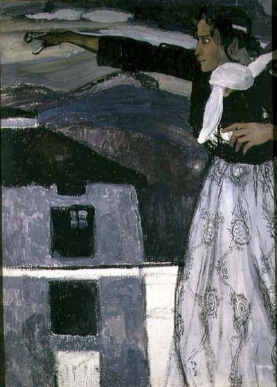 灰色の女」（油彩・キャンバス） 作： Aleksandr Jakovlevic Golovin