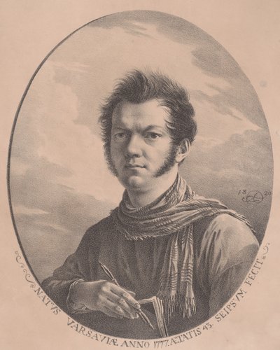 アルバムとペンを持った自画像, 1819., 1819. 作： Aleksandr Orlovsky