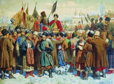ペヤヤスラフのラーダでのボヤールヴァシリブトゥリン演説、1880年 作： Aleksei Danilovich Kivshenko