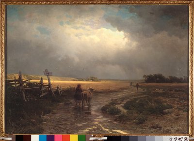 The Thaw (Thaw) - Alexei Kondratyevich Savrasov (Savrasov) (1830-1897) 作、キャンバスに油彩 作： Alexei Kondratjewitsch Sawrassow