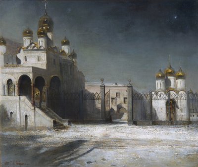 1878年のモスクワクレムリンの大聖堂広場 作： Alexei Kondratjewitsch Sawrassow