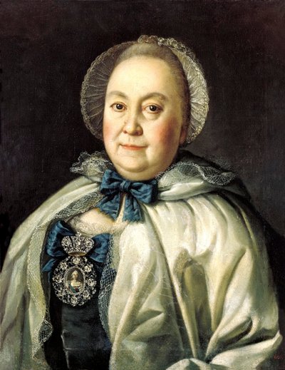 「侍女伯爵夫人マリア・A・ルミャンツェヴァの肖像」、1698-1788、1764年。 作： Aleksei Petrovich Antropov