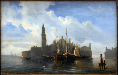 アレクセイ・ペトロヴィッチ・ボゴリューボフ（Bogoliubov ou Bogolioubov）（1824-1896）のヴェネツィアの眺め 作： Aleksei Petrovich Bogolyubov