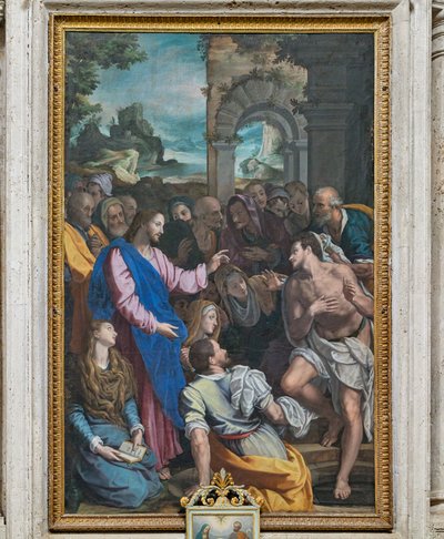 ラザロの復活 作： Alessandro (workshop of) Allori