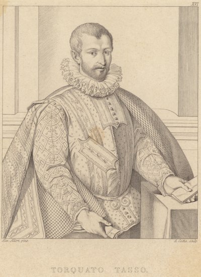 Torquato Tassoの肖像 作： Alessandro Allori