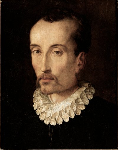 作家トルカート・タッソの肖像（絵画、16世紀末 作： Alessandro Allori