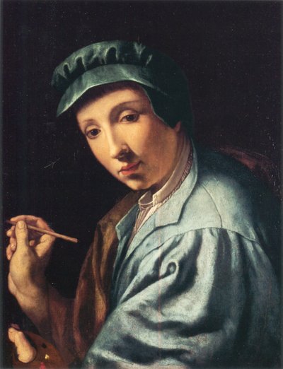 自画像、1555年頃 作： Alessandro Allori