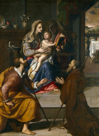フェルナンド・デ・メディチ枢機卿の聖家族 作： Alessandro Allori