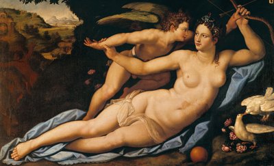 金星とキューピッド 作： Alessandro Allori