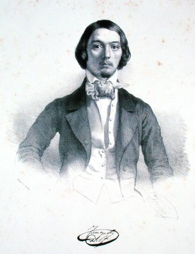 アドルフォ・フマガッリ（1828-56）（リトグラフ） 作： Alessandro Focosi