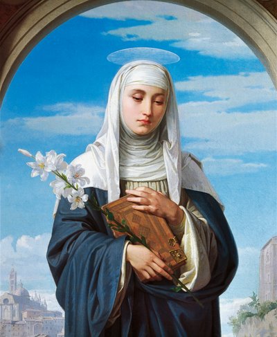St Catherine of Siena 作： Alessandro Franchi