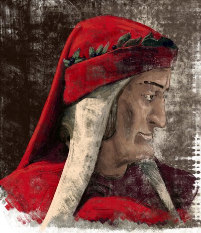 ダンテ・アリギエーリ（イラスト） 作： Alessandro Lonati
