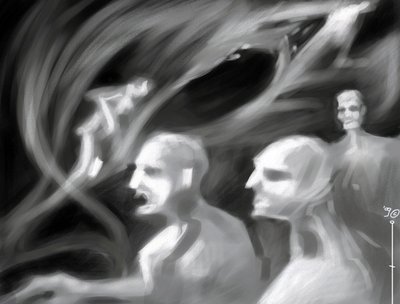 ファンタスティック クリーチャーズ: アレッサンドロ ロナティによるスペクトルのグループの描画 作： アレッサンドロ・ロナティ