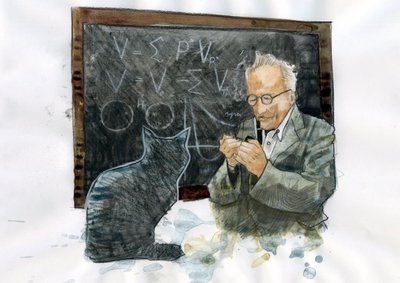 Portrait of Erwin Schrodinger (1887-1961) (Portrait of Erwin Erwin Schrodinger) 作： Alessandro Lonati