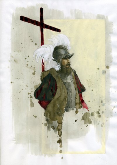 フェルナン・コルテスの肖像（エルナン・コルテス 作： Alessandro Lonati
