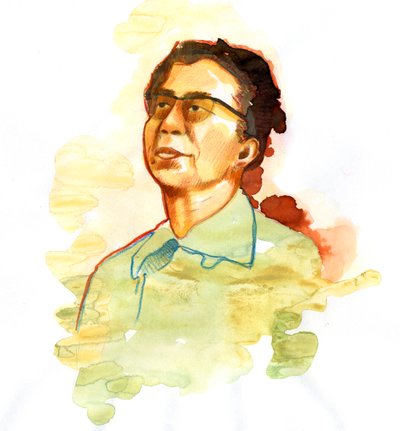 江青の肖像 (1914-1991) 毛沢東の妻 (毛沢東としての江青の肖像) 作： Alessandro Lonati