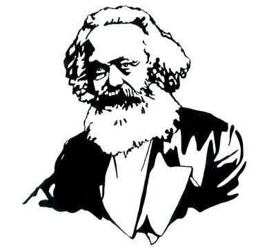 カール・マルクス (1818-1883)、哲学者、政治理論家の肖像 作： アレッサンドロ・ロナティ
