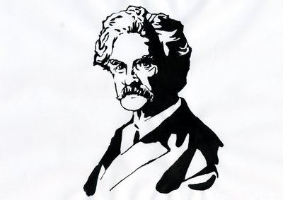 マーク・トウェインの肖像 (1835-1910) 作： アレッサンドロ・ロナティ
