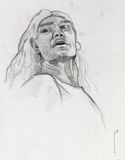 海賊 (私掠船) の肖像画または船員の胸像。 アレッサンドロ・ロナティの絵。 作： Alessandro Lonati