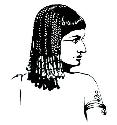 エジプトの女王クレオパトラ VII テア フィロパトル (紀元前 69 ～ 30 年) の肖像 作： Alessandro Lonati