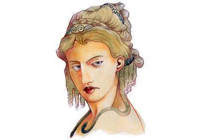 神メティスの表現 (ギリシャ神話: メティス) 作： Alessandro Lonati