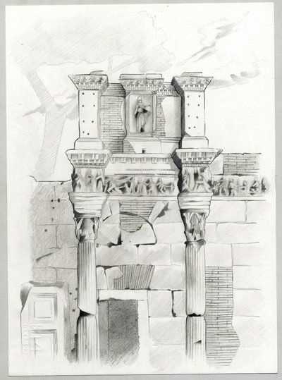 ローマのローマ時代の遺跡、フォーラム (foro romano) アレッサンドロ・ロナティ作。 作： Alessandro Lonati