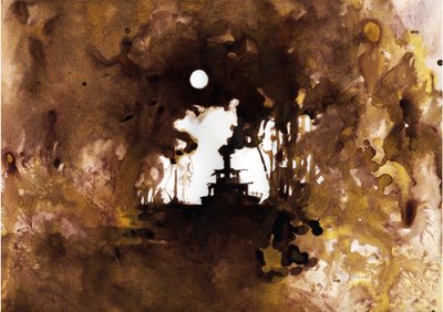 Laivakuva Joseph Conradin uudesta "" Pimeyden sydämessä" -kappaleesta. 2012 作： Alessandro Lonati