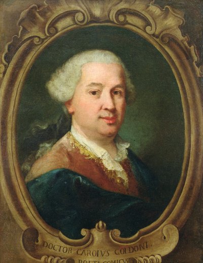 カルロ・ゴルドーニの肖像（1707-93） 作： Alessandro Longhi