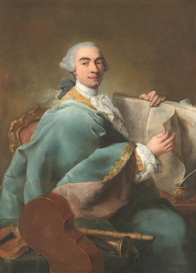 ミュージシャンの肖像、カリフォルニア州。 1770年。 作： Alessandro Longhi