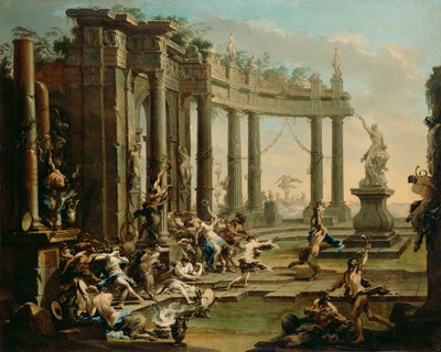 バッカナーレ、1720年頃 作： Alessandro Magnasco