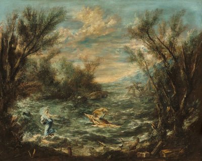 ガリラヤの海のキリスト、c。 1740年。 作： Alessandro Magnasco