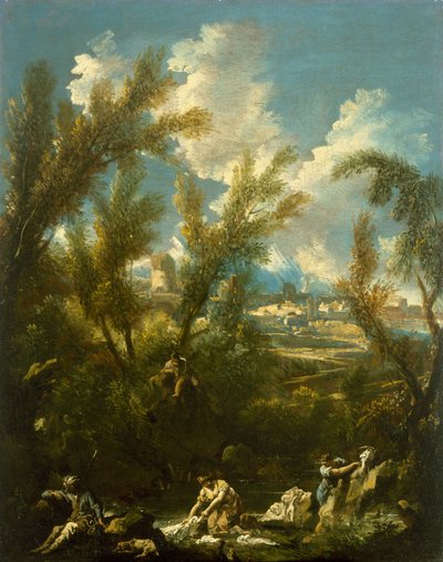 洗濯婦のいる風景、1715年 作： Alessandro Magnasco