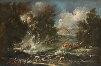 テンペスト、1710〜1720年頃 作： Alessandro Magnasco