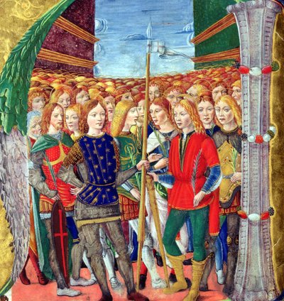 歴史的な初期のNは、セントモーリスとtheban軍団、ロンバルディア学校、c.1499-1511を描いています 作： Alessandro Pampurino