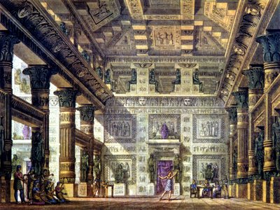 古代エジプト、メンフィスでのダンスシーン 作： Alessandro Sanquirico
