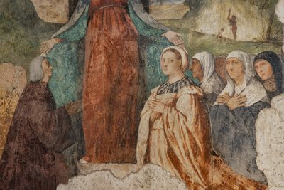 慈悲と祝福されたイスナルド・ダ・キャンポの聖母、詳細 作： Alessandro Verla