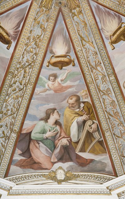 永遠の父と王たち」より「王たち」（フレスコ画 作： Alessandro di Agostino and Sorri Pietro (c.1556 c.1621) Casolani