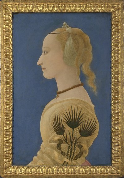 女性の肖像、1465年頃 作： Alesso Baldovinetti
