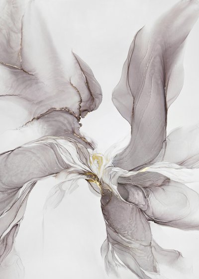 エテリアル・グレイ・ゴールド・フロー 作： Alevtina Shelest