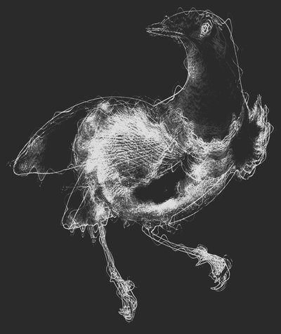 Bird III、2020年（ミクストメディア） 作： Alex Caminker