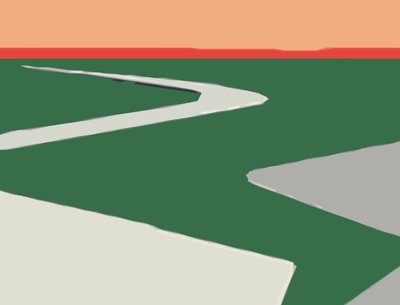 Horizon.Road、2016、（c-print） 作： Alex Caminker