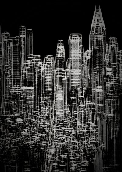 モデル、2020年 (白黒写真) 作： Alex Caminker