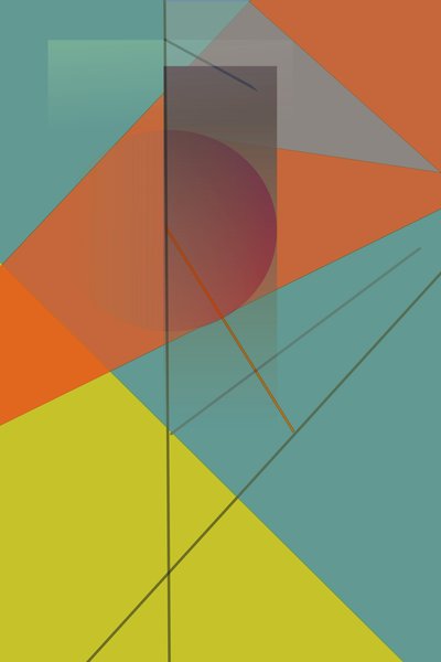 時間、2016、（デジタル、勾配） 作： Alex Caminker